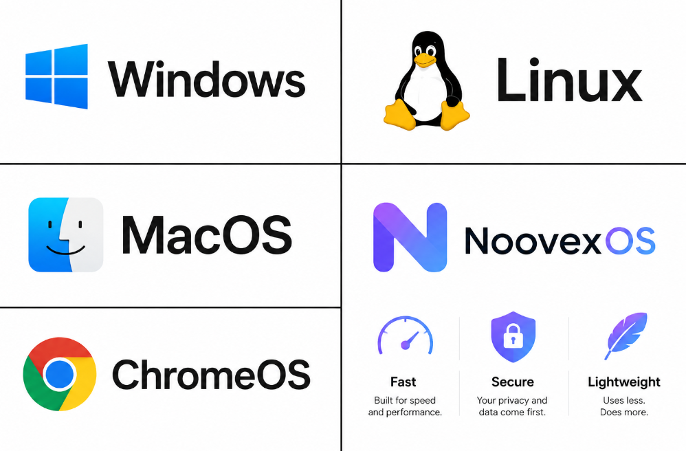 Comparison of NoovexOS with other operating systems